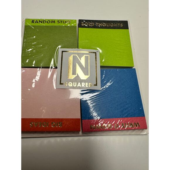 C R Gibson Signature Squared Note Pad Set - NWT - Office/School Fun / Great Gift - Picture 7 of 10